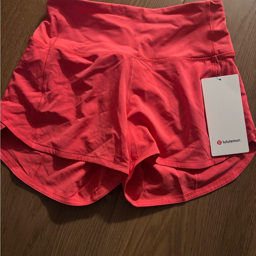 lululemon size 2, 4 inch Pink Shorts